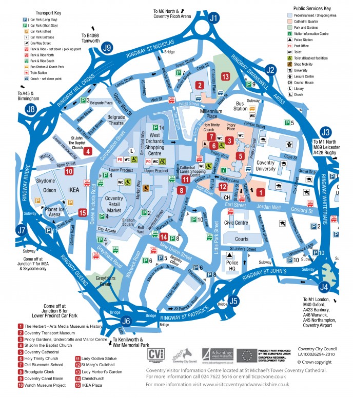 Coventry map – Alan Fewings. Designer and Artworker.